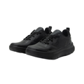 Side view of the Women’s Alegria Solstyce in Black Out, highlighting the breathable mesh upper, lace-up closure, and sleek athletic silhouette designed for all-day comfort and support.