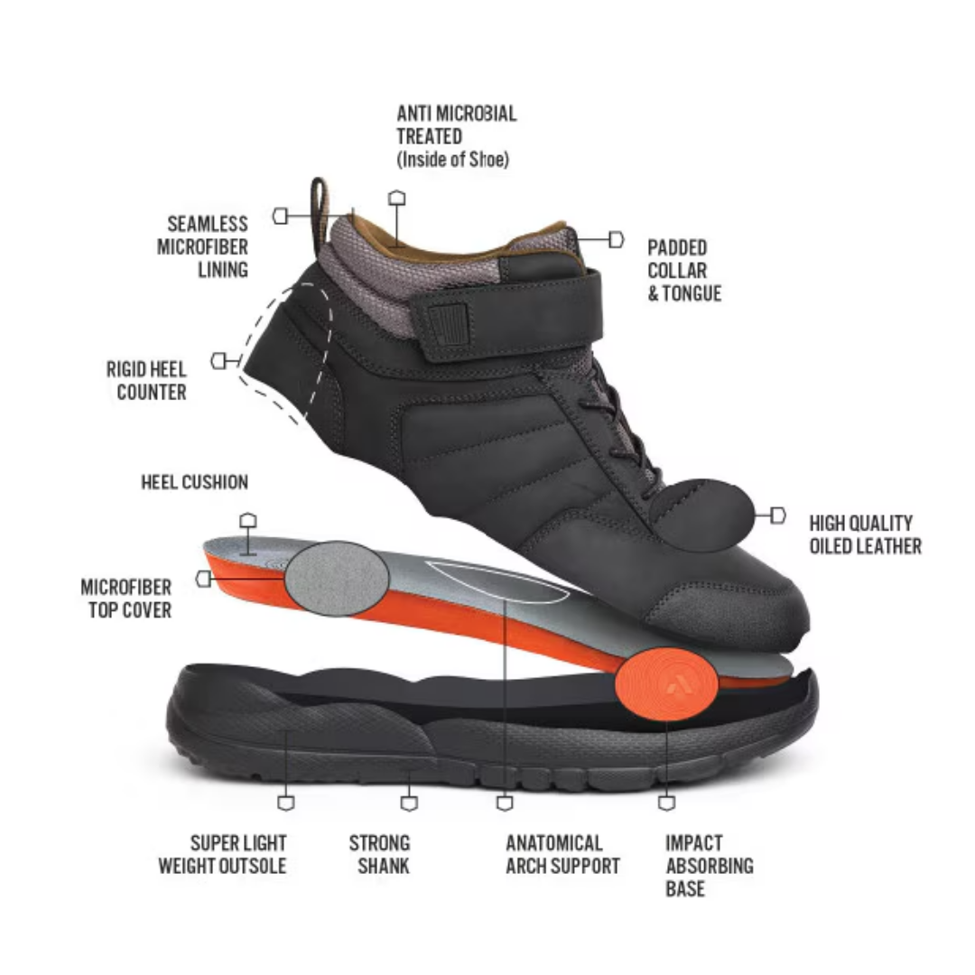 Men's #56 Trail Boot - Oil Black (Extra Wide Width)