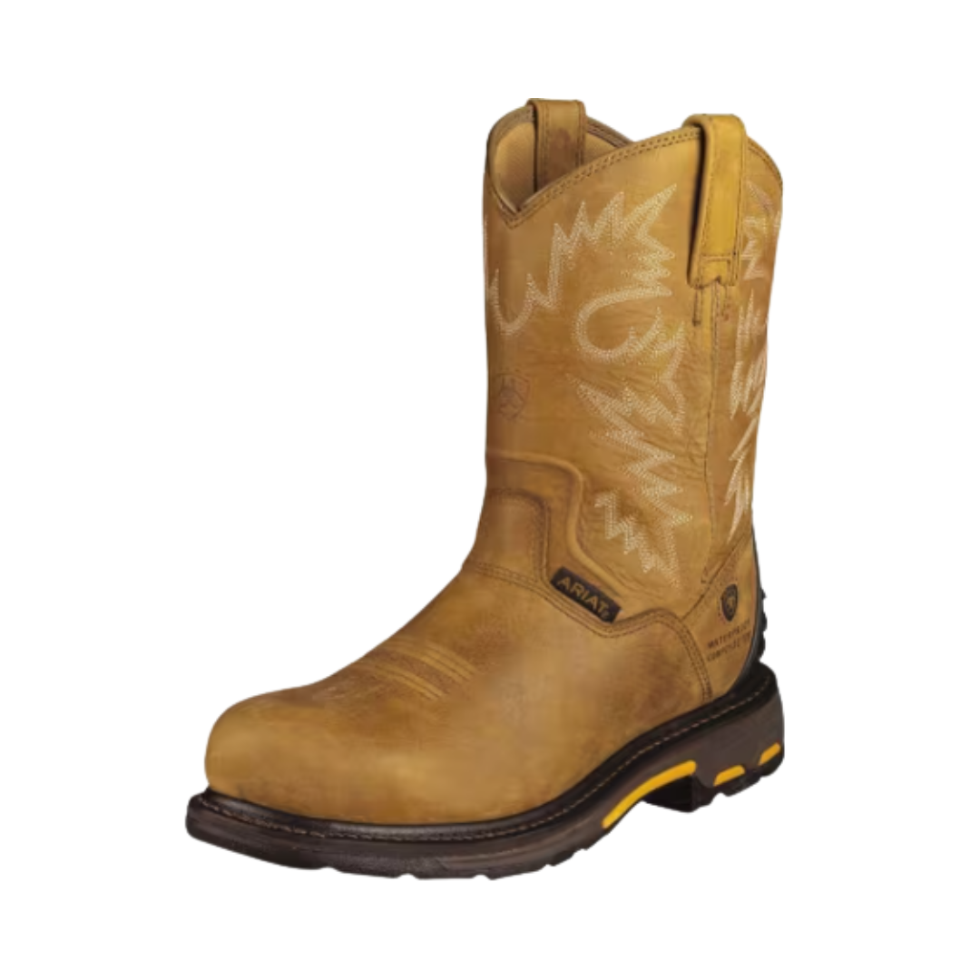 Men's H2O Workhog Round Toe (Composite Toe) Boot - Rugged Bark (D Width)