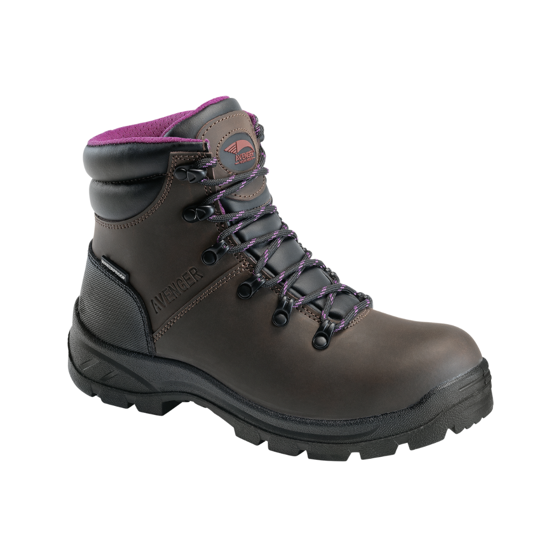 Women's Builder (Steel Toe) Boot - Brown (D Width)