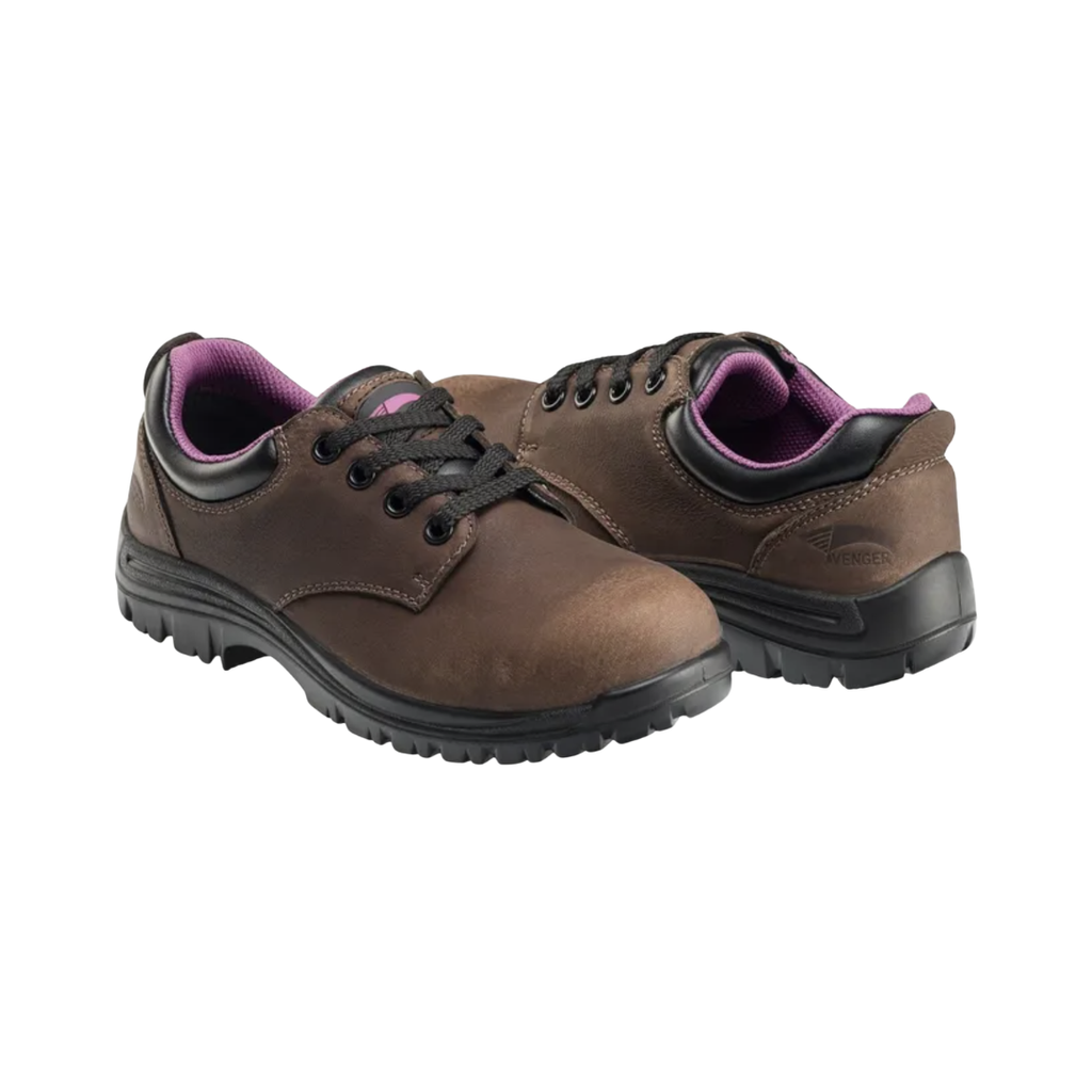 Women's Foreman Oxford (Composite Toe) - Brown (B Width)