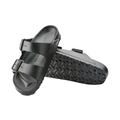 Top/bottom view of the Birkenstock Men’s Arizona Essential EVA in Metallic Anthracite, displaying both the contoured footbed with arch support and the flexible, quick-drying EVA outsole for all-day comfort and stability.