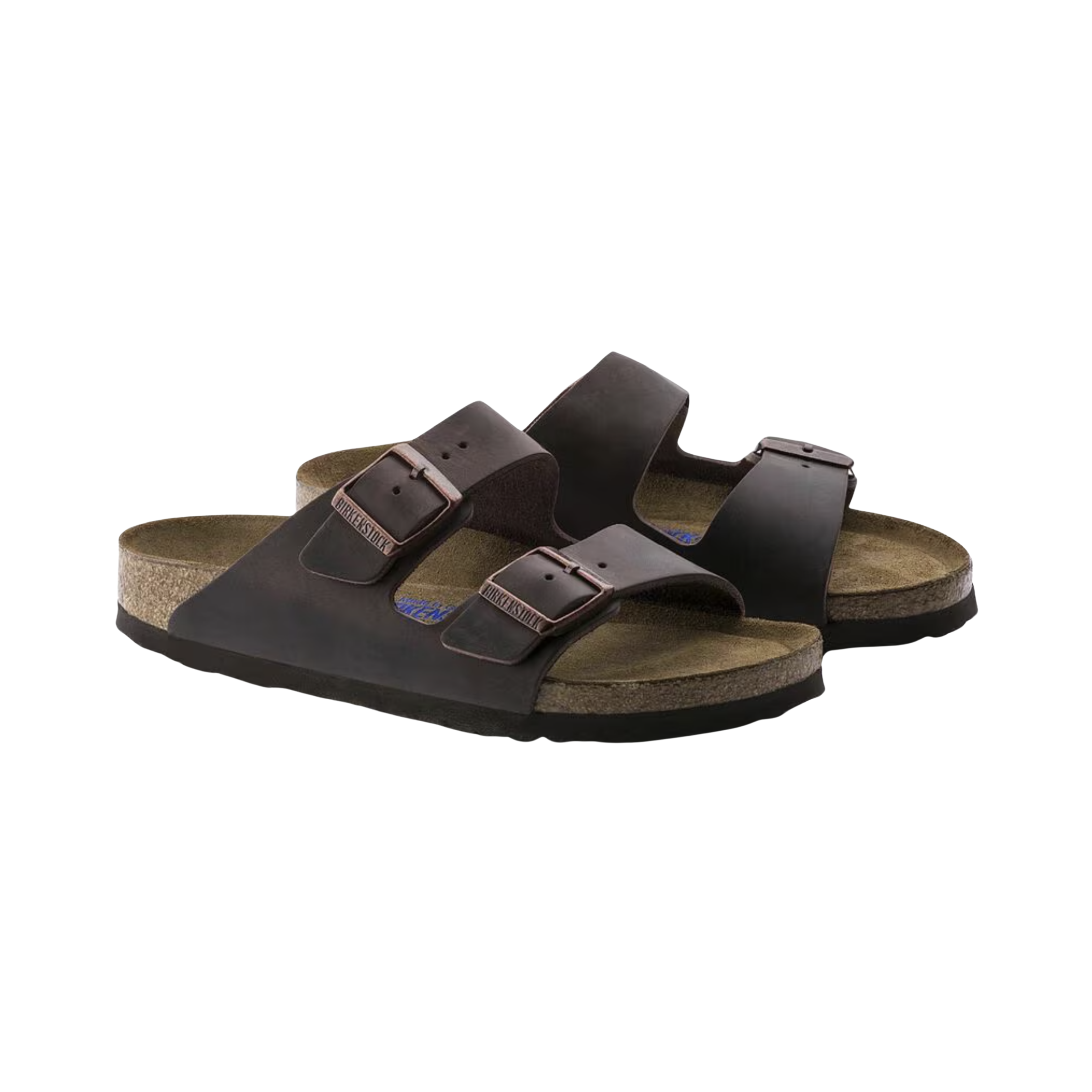Birkenstock Unisex Arizona in Habana Oiled Leather featuring a premium oiled leather upper with a rich patina finish, iconic dual-strap design with adjustable metal buckles, suede-lined anatomical cork-latex footbed, and lightweight EVA outsole designed for timeless style, comfort, and everyday support.