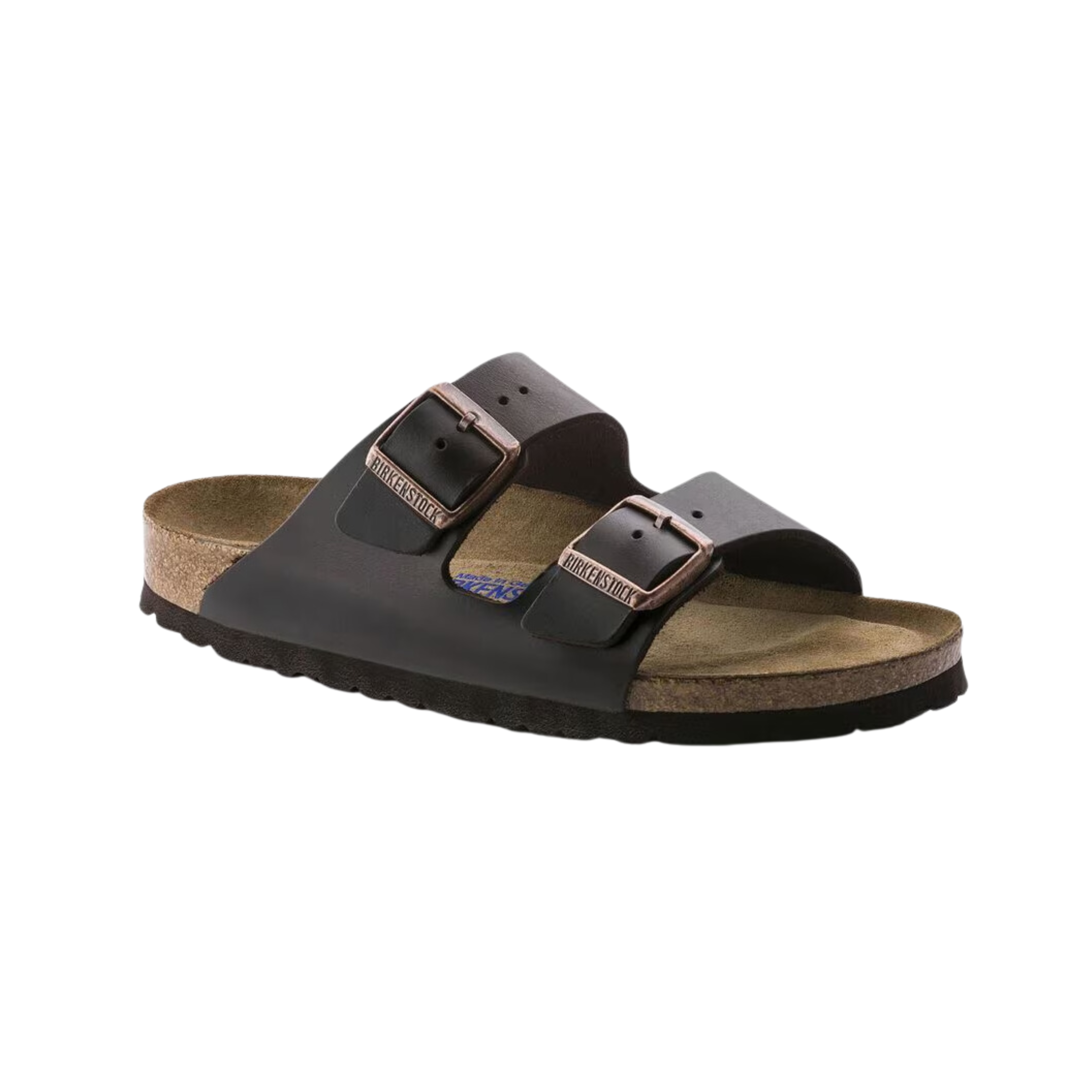 Birkenstock Unisex Arizona in Amalfi Testa di Moro Oiled Leather featuring a premium oiled leather upper with a rich patina finish, iconic dual-strap design with adjustable metal buckles, suede-lined anatomical cork-latex footbed, and lightweight EVA outsole designed for timeless style, comfort, and everyday support.