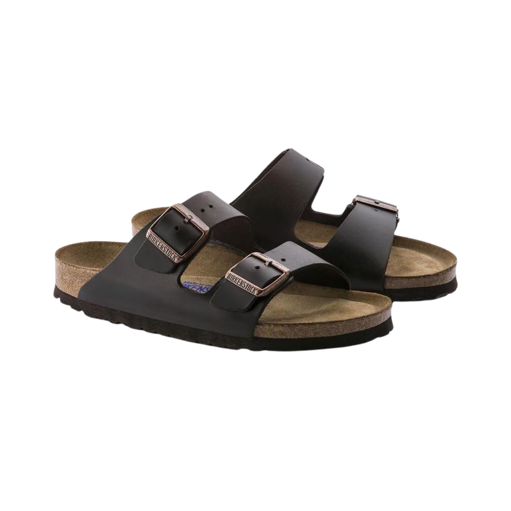 Birkenstock Unisex Arizona in Amalfi Testa di Moro Oiled Leather featuring a premium oiled leather upper with a rich patina finish, iconic dual-strap design with adjustable metal buckles, suede-lined anatomical cork-latex footbed, and lightweight EVA outsole designed for timeless style, comfort, and everyday support.