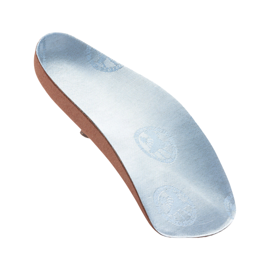 Birkenstock Blue Footbed Sport with Cotton in Blue featuring an anatomical cork footbed, slim low-profile design, soft cotton top cover, deep heel cup, and lightweight construction designed to provide exceptional support, cushioning, and stability in casual, athletic, and work shoes.