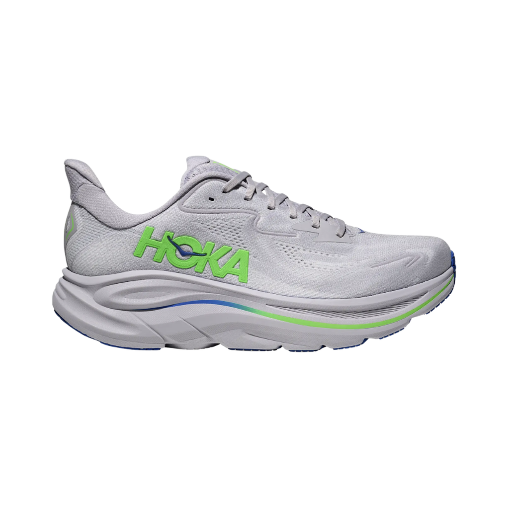 Men's Clifton 10 - Ash Grey/Neon Green *Special Ordered*
