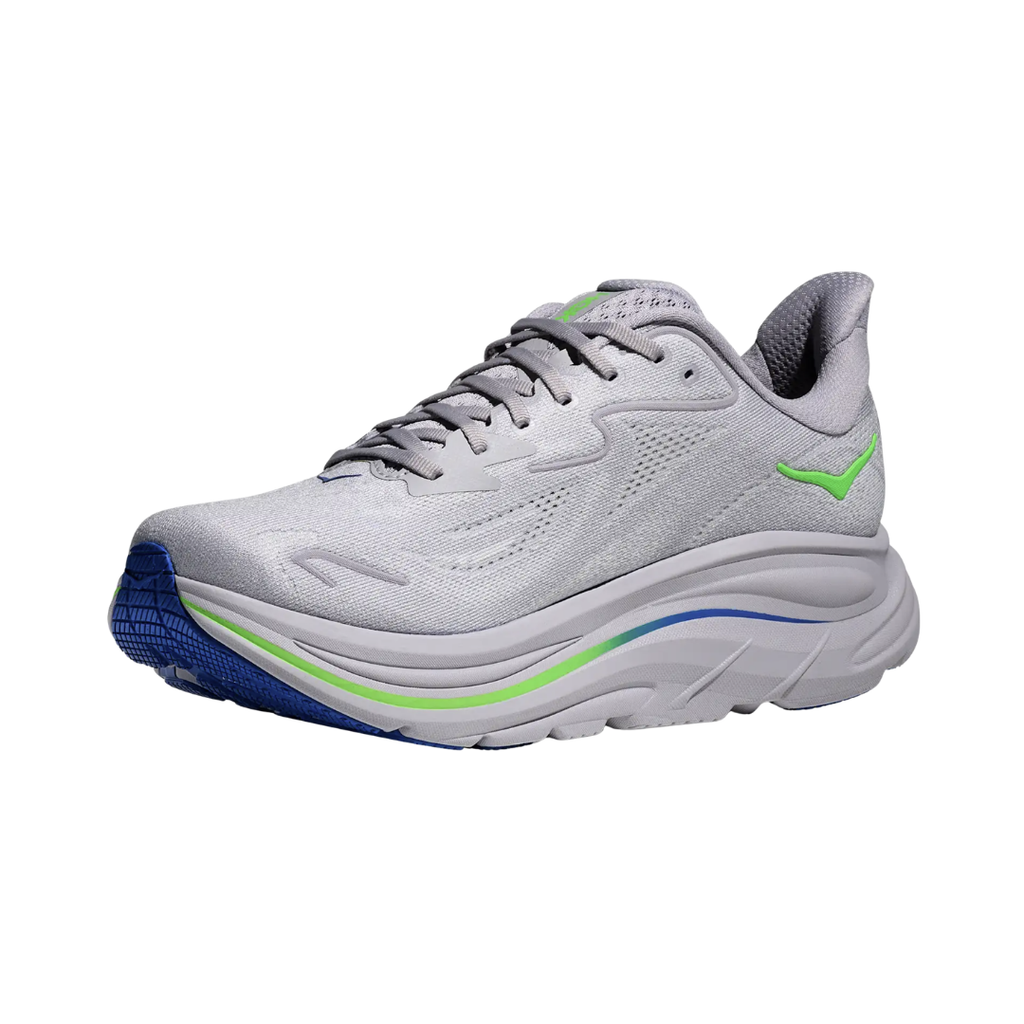 Men's Clifton 10 - Ash Grey/Neon Green *Special Ordered*