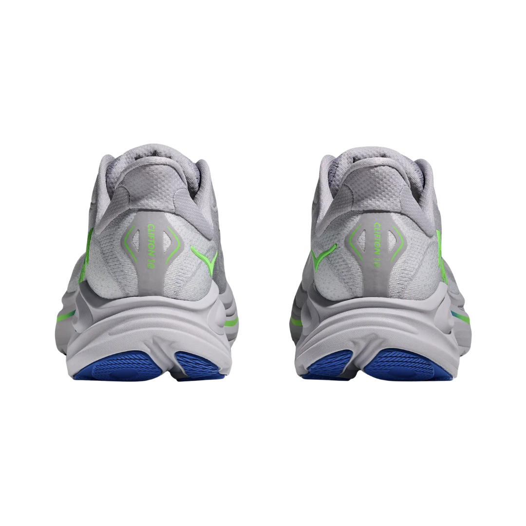 Men's Clifton 10 - Ash Grey/Neon Green *Special Ordered*
