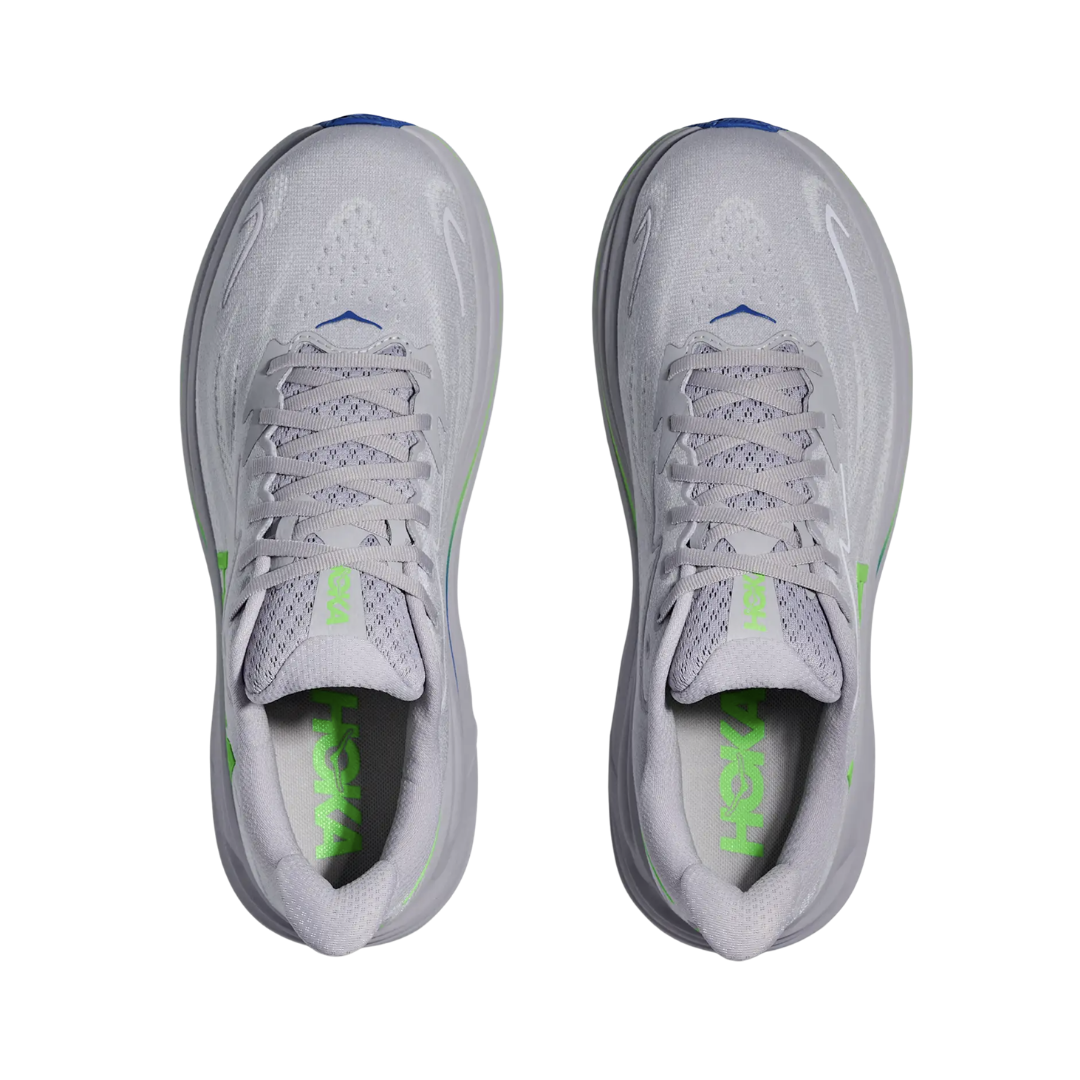 Men's Clifton 10 - Ash Grey/Neon Green *Special Ordered*
