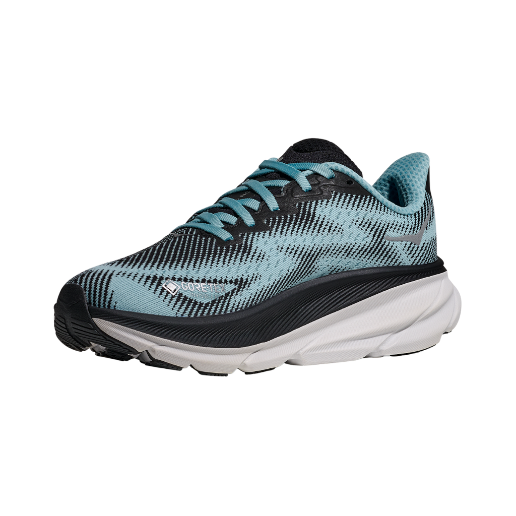 Women's Clifton 9 GTX - Black/Raindrop *Special Ordered*