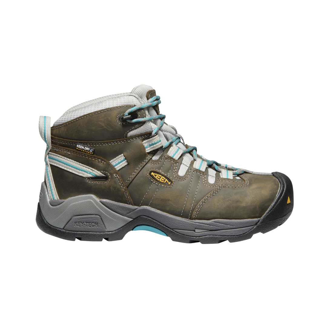 Women's Detroit XT Mid (Steel Toe) Boot - Gargoyle/Blue (Regular Width)
