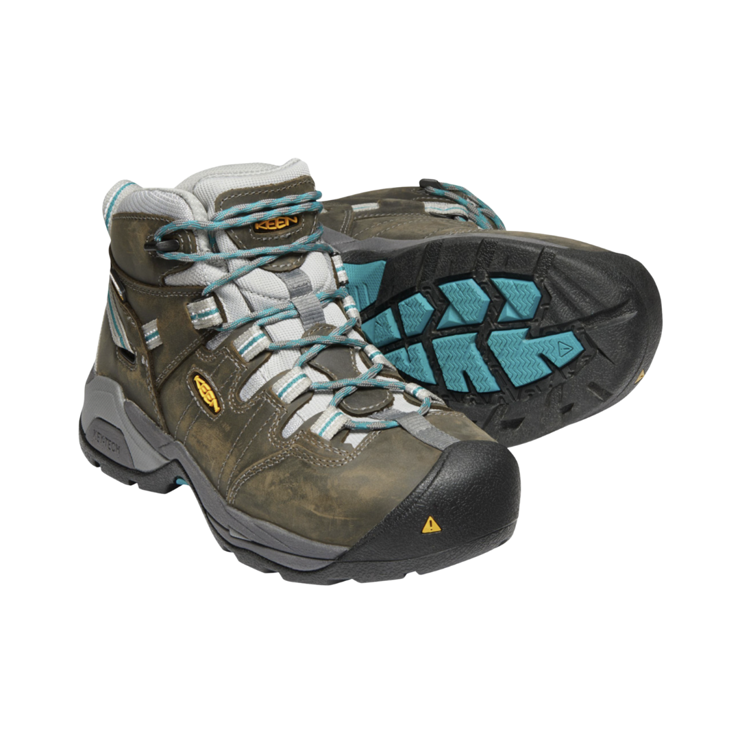 Women's Detroit XT Mid (Steel Toe) Boot - Gargoyle/Blue (Regular Width)