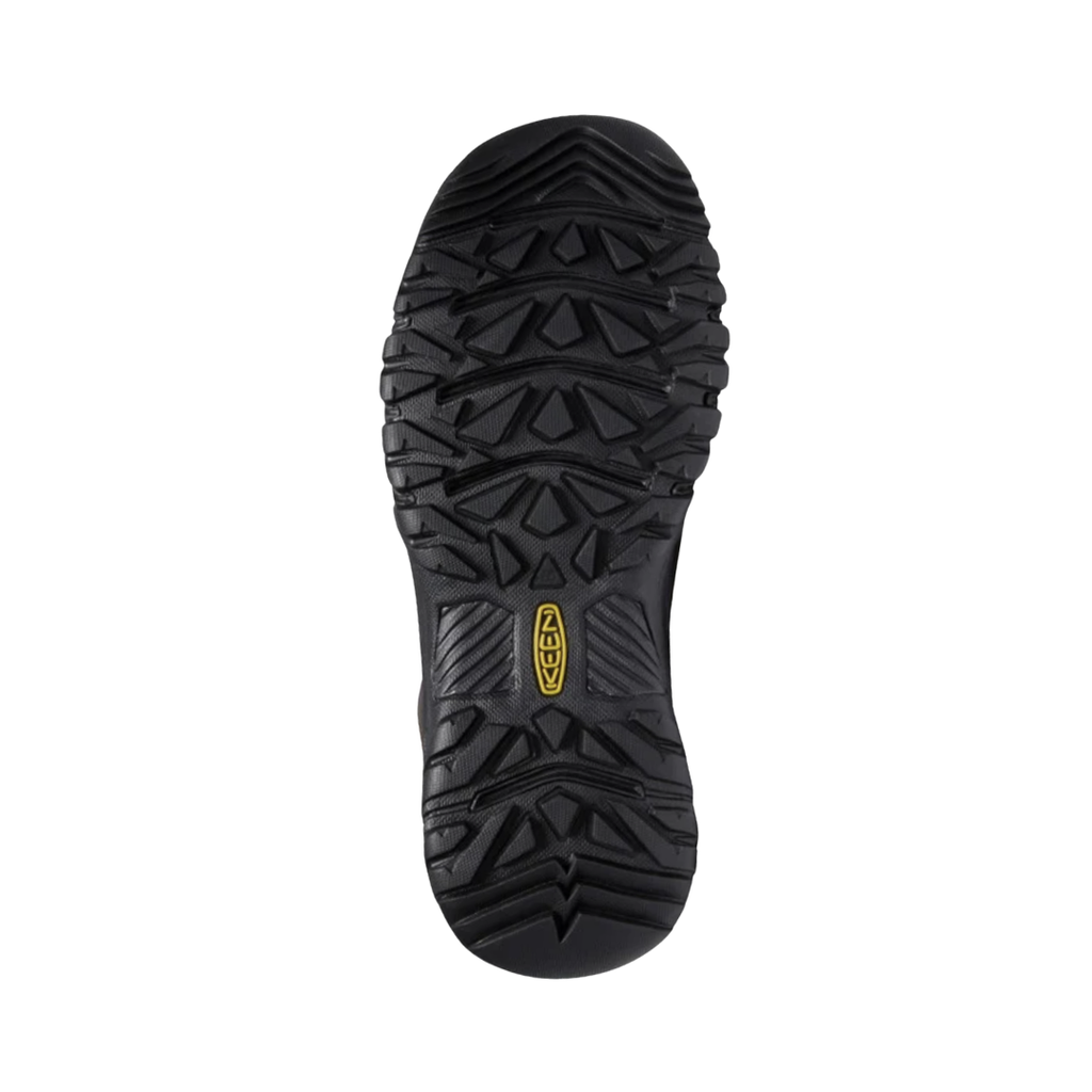 KEEN Men's Targhee III Slip-On outsole featuring non-marking rubber and multi-directional lugs for reliable traction on varied surfaces.