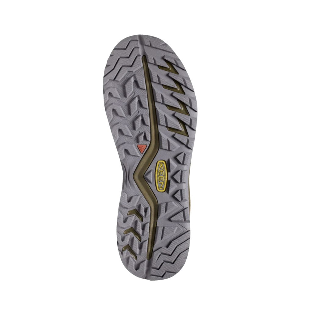 KEEN Men's Versacore Speed outsole featuring multi-directional rubber lugs for reliable traction on pavement, dirt trails, and varied outdoor surfaces.