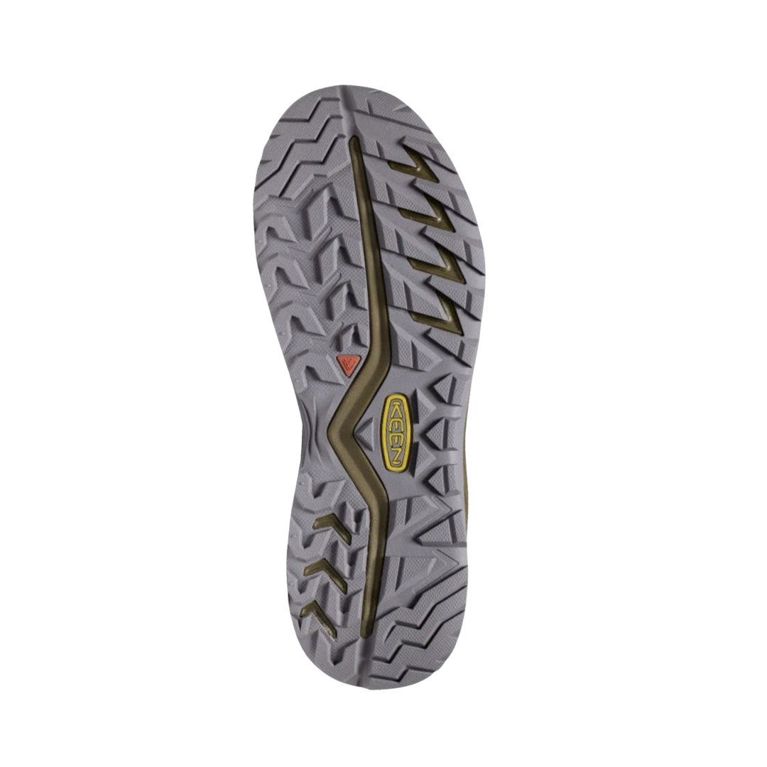 KEEN Men's Versacore Speed outsole featuring multi-directional rubber lugs for reliable traction on pavement, dirt trails, and varied outdoor surfaces.