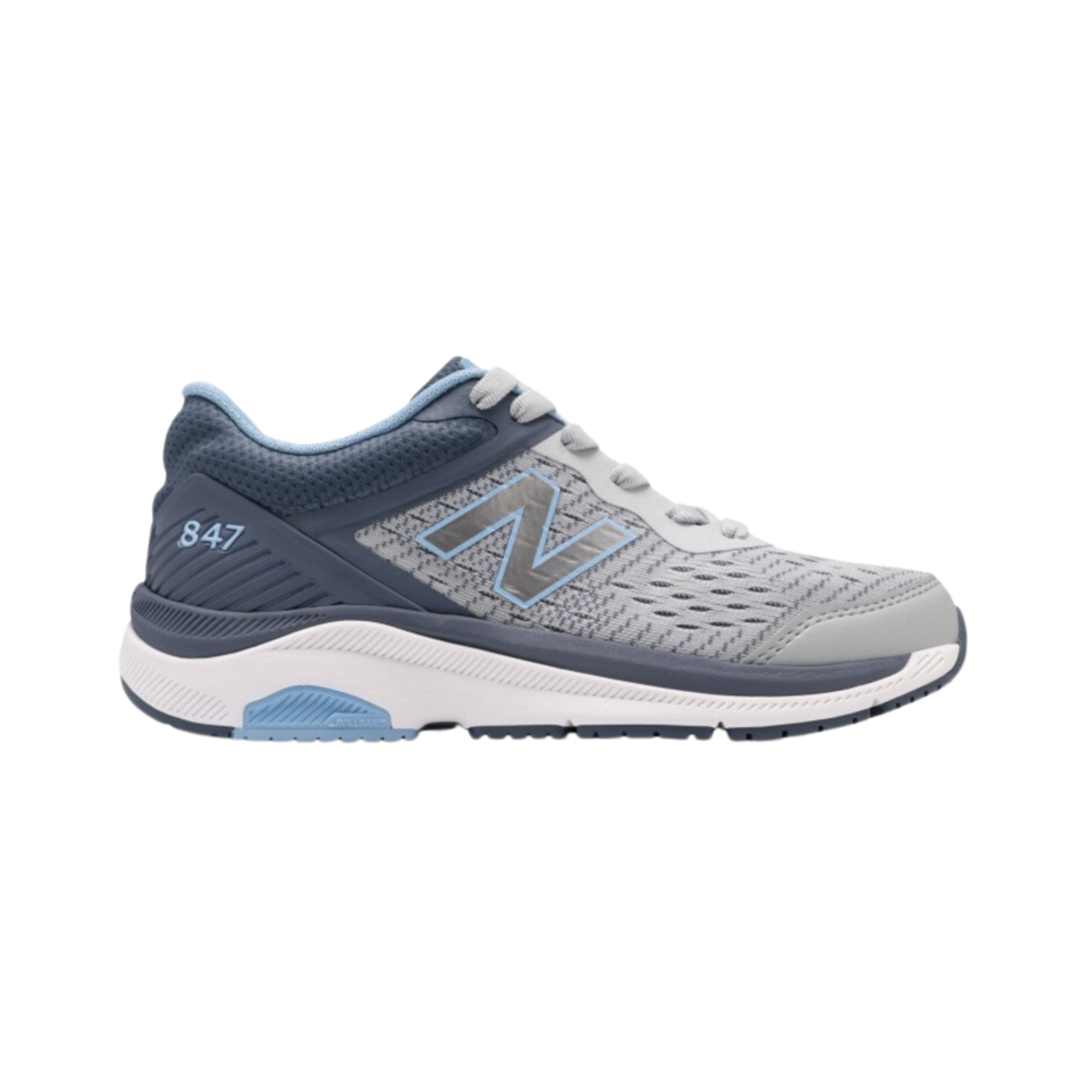 Women's 847v4 - Light Aluminum with Vintage Indigo and Team Carolina (D Width)