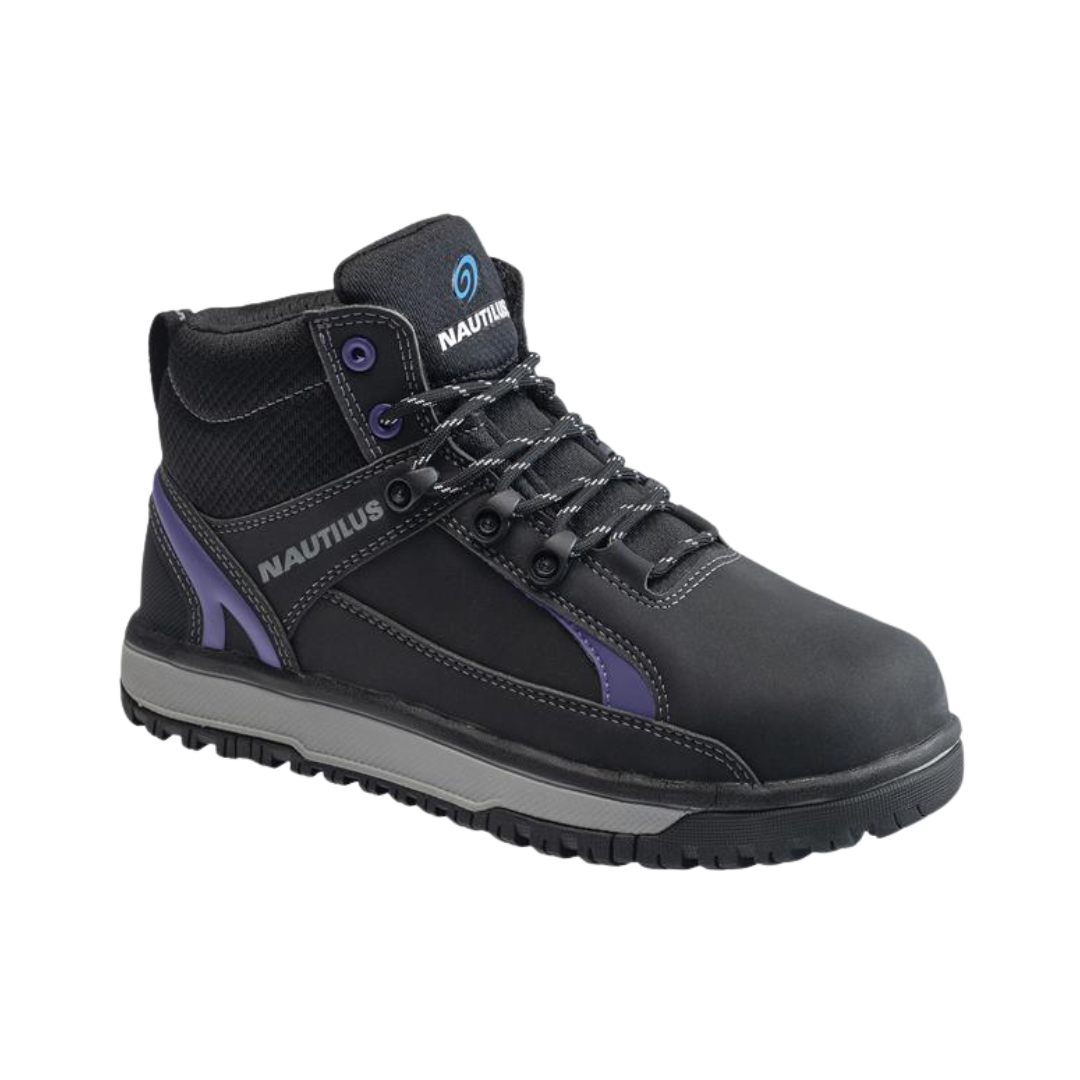 Women's Urban Mid (Aluminum Toe) Boot - Black/Purple (D Width)