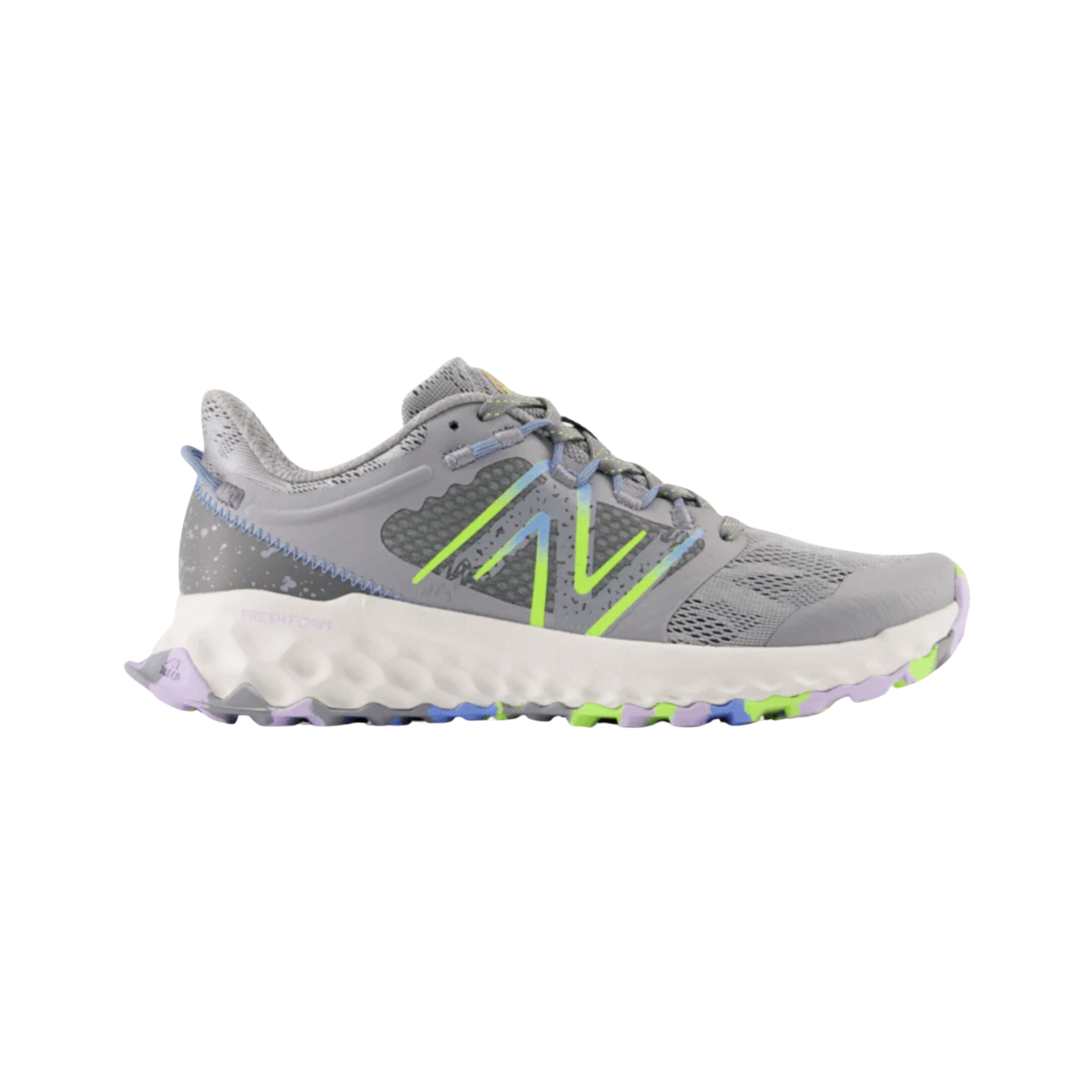 Women's Fresh Foam x Garo v1 - Silver Mink with Pixel Green (B Width)