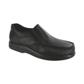 Men's Side Gore Slip-On Loafer - Black Smooth (Regular Width)