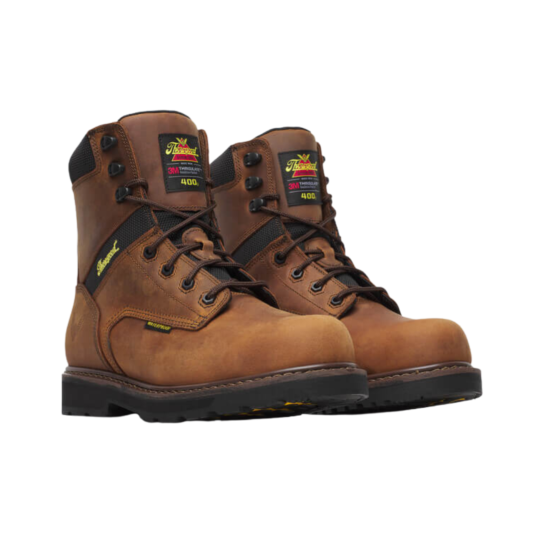 Men's 8" Crazy Horse Waterproof (Composite Toe) Boot - Brown (Regular Width)