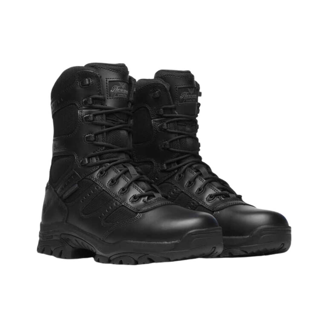 Men's 8" Deuce Side-Zip Waterproof Boot - Black (Extra Wide Width)