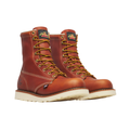 Men's 8" Wedge Plain Toe Boot - Tobacco (B Width)