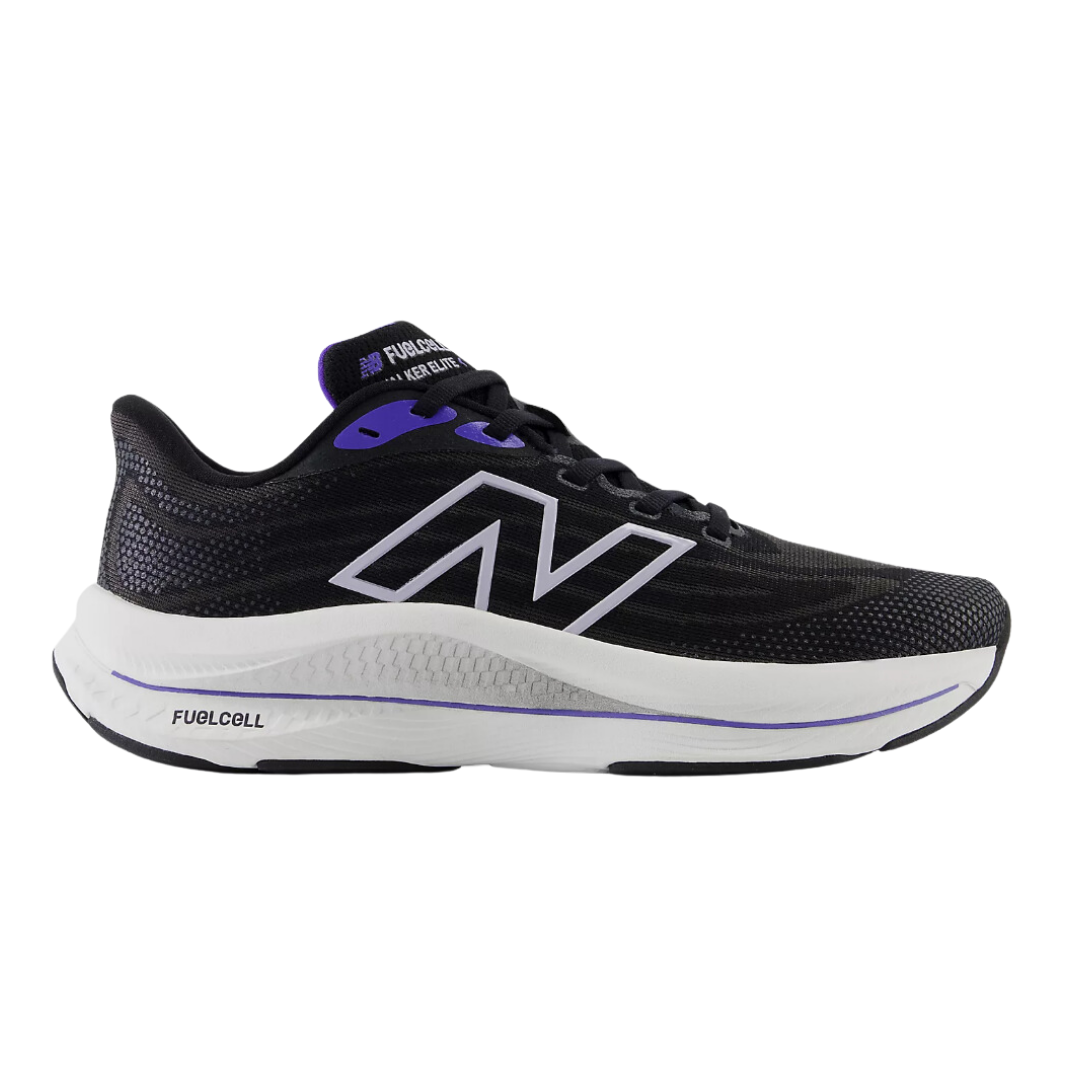Women's FuelCell Walker Elite - Black with Electric Indigo and Grey Violet (B Width)